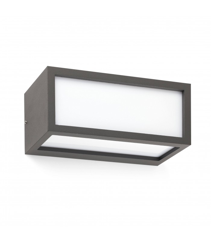 1 Light Outdoor Wall Light Dark Grey IP54, E27 - 1