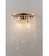 BREEZE Wall Light Gold K9 Crystals 25x35cm