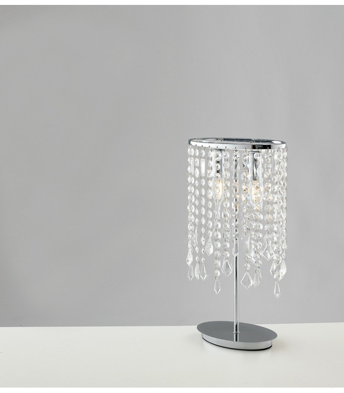 BREEZE Lamp Chrome K9 Crystals 25.5x44.5cm-1