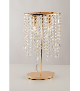 BREEZE Lamp Gold K9 Crystals 25.5x44.5cm