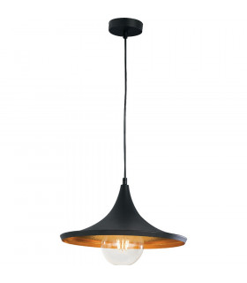 BROADWAY Dome Pendant Ceiling Light Black 35x18.5cm-1