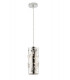 BUTTERFLY Slim Pendant Ceiling Light Chrome 10x27cm