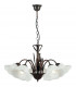 BYRON 5 Light Multi Arm Pendant Ceiling Light Rust 64x50cm-1