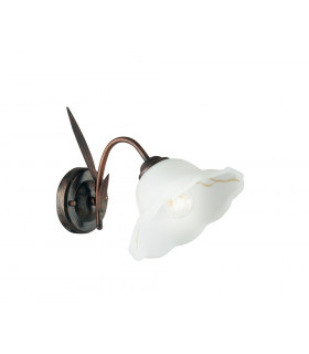 BYRON Wall Lamp with Glass Shades Rust 20x29x29cm