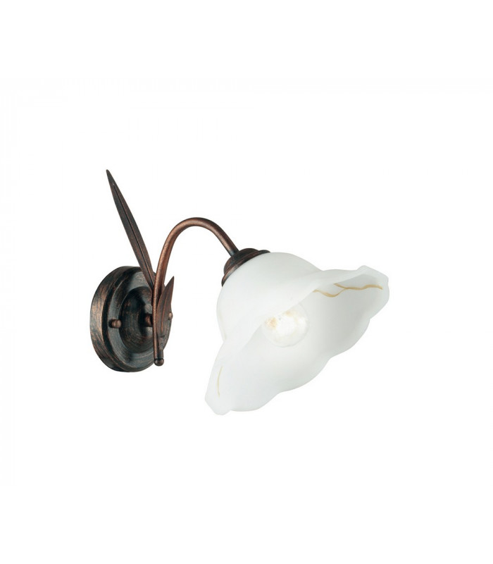 BYRON Wall Lamp with Glass Shades Rust 20x29x29cm