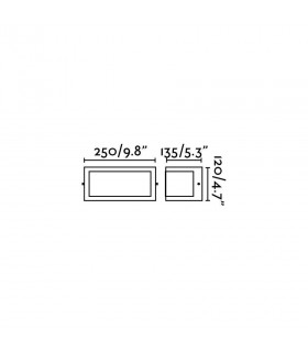 1 Light Outdoor Wall Light Grey IP54, E27 - 2
