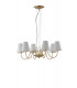 CANTO 6 Light Chandeliers with Shades Gold 65.6x22.6cm-1