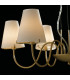 CANTO 6 Light Chandeliers with Shades Gold 65.6x22.6cm-2
