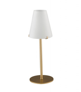 CANTO Table Lamp with Round Tapered Shade Gold 12x35cm-1