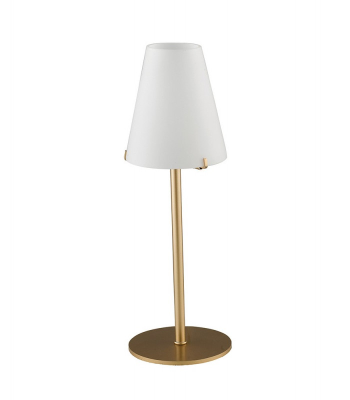 CANTO Table Lamp with Round Tapered Shade Gold 12x35cm-1