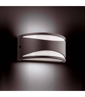 1 Light Outdoor Wall Light Dark Grey IP44, E27 - 1
