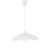 CASHMERE Wire Frame Pendant Ceiling Light White 42x30cm