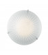 CHANTAL LED Patterned Glass Flush Ceiling Light White 1100lm 4000K 30cm-1