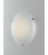CHANTAL LED Patterned Glass Flush Ceiling Light White 1100lm 4000K 30cm-3