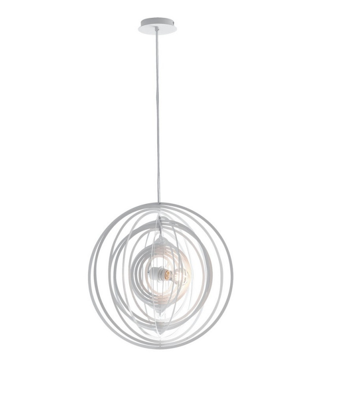 CLUB Spherical Pendant Ceiling Light White 50cm