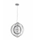 CLUB Spherical Pendant Ceiling Light Chrome 50cm-1