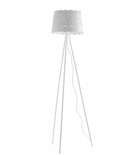 CLUNY 3 Light Tripod Floor Lamp White 40x168cm