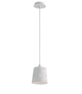CLUNY Dome Pendant Ceiling Light White 14x14cm