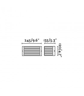1 Light Outdoor Wall Light Matt Nickel IP54, E27 - 2