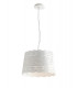 CLUNY 3 Light Cylindrical Pendant Ceiling Light White 40x27.5cm