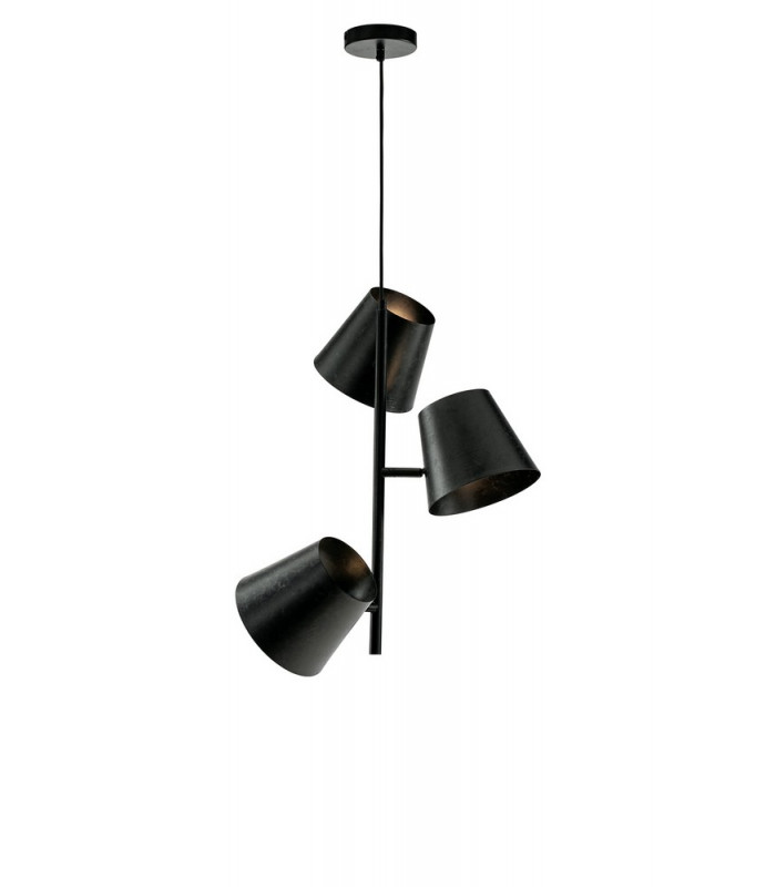 COLT 3 Light Multi Arm Pendant Ceiling Light Grey 51x59.5cm-1