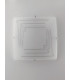 CONCEPT 4 Light Patterned Glass Flush Ceiling Light White 50x50cm-2