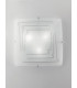 CONCEPT 4 Light Patterned Glass Flush Ceiling Light White 50x50cm-3