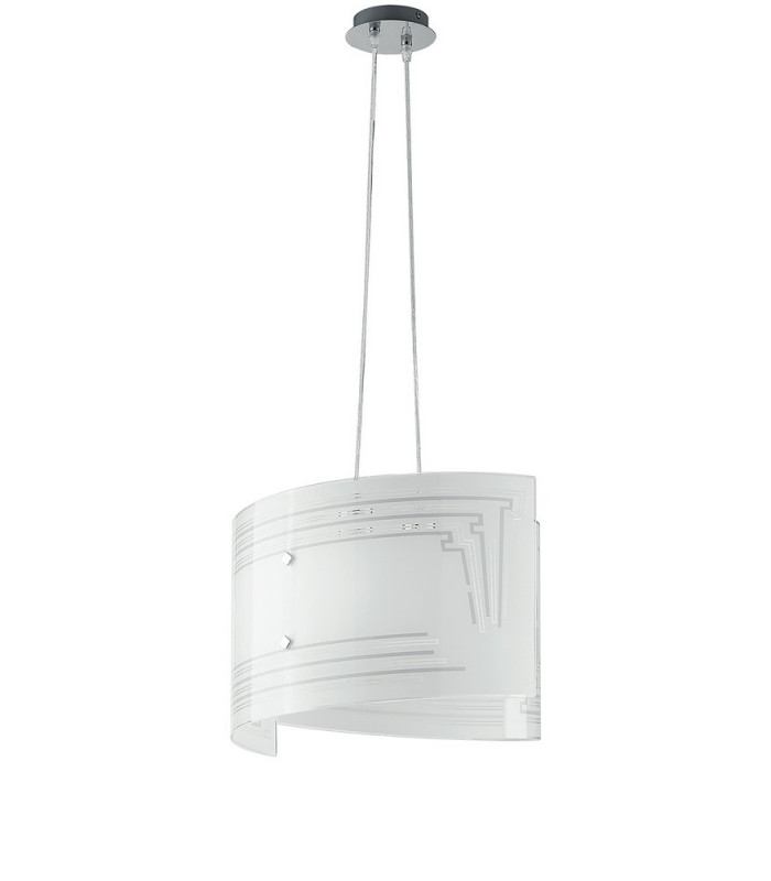 CONCEPT 2 Light Pendant Ceiling Light White 45x33cm-1