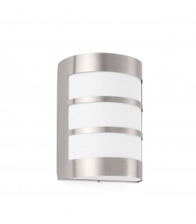 1 Light Outdoor Wall Light Matt Nickel IP54, E27 - 1