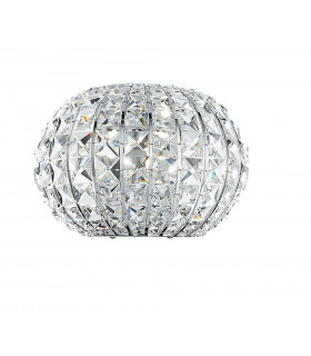 CONCERT Wall Light Chrome K9 Crystals 25x17.5cm
