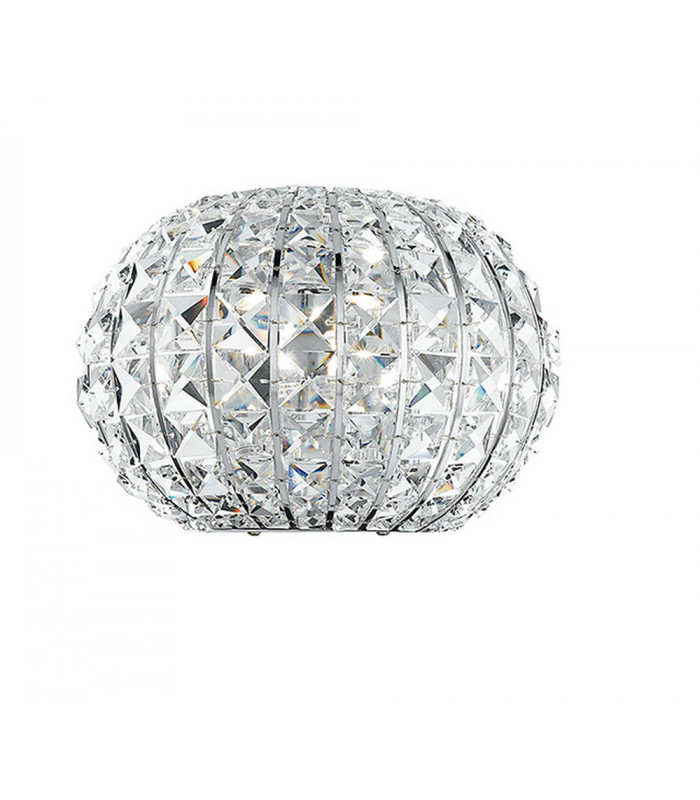 CONCERT Wall Light Chrome K9 Crystals 25x17.5cm