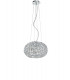 CONCERT 5 Light Pendant Ceiling Light Chrome K9 Crystals 45x28cm-1