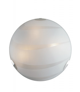 4 Light Flush Ceiling Light Glass White 50cm-1