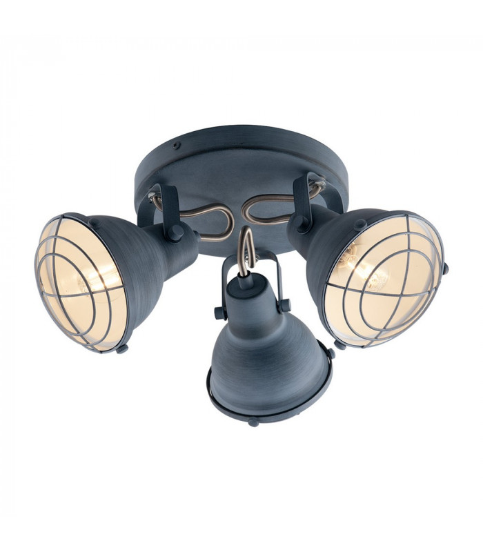 CUBA 3 Light Spotlight Clusters Grey 40.5x15cm