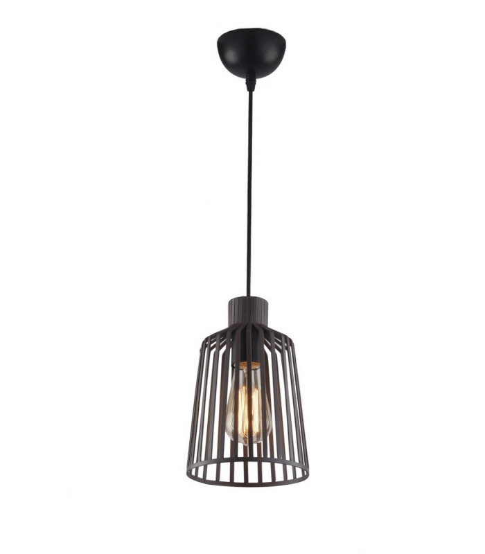 DAYTON Wire Frame Pendant Ceiling Light Bronze 16x24.7cm-1