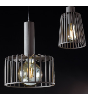 DAYTON Wire Frame Pendant Ceiling Light Bronze 16x24.7cm-2