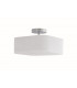 DEA Cylindrical Semi Flush Ceiling Light White 32x32x25cm