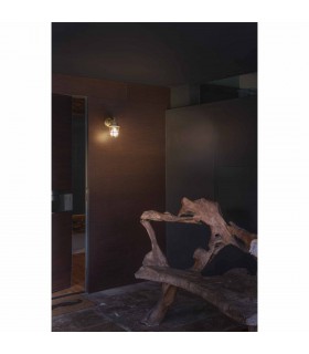 1 Light Outdoor Wall Lantern Brass IP44, E27 - 2