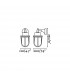 1 Light Outdoor Wall Lantern Brass IP44, E27 - 3