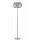 DIONISO 3 Light Floor Lamp Chrome 40x163cm
