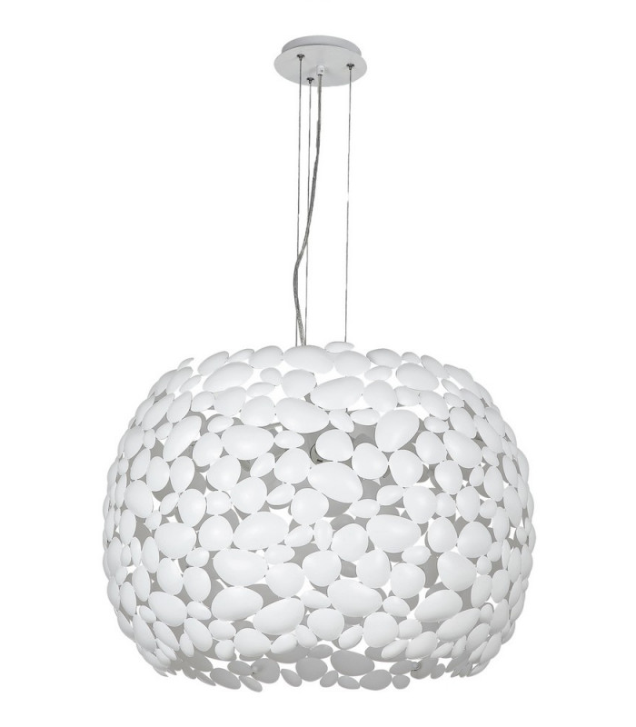 DIONISO 5 Light Pendant Ceiling Light White 65x40.5cm