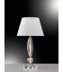 EPOQUE Table Lamp with Round Tapered Shade Gold Crystal 30x56cm