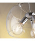 EQUATORE 3 Light Cylindrical Pendant Ceiling Light Transparent 40x20cm-3