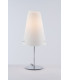 ERMES Table Lamp with Round Tapered Shade White black 31x65cm