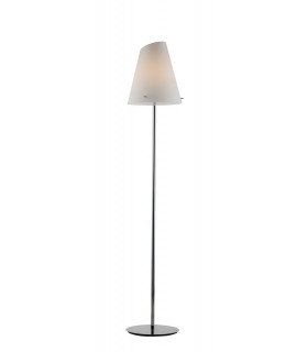 ERMES Floor Lamp with Tapered Shade White black 31x165cm-1