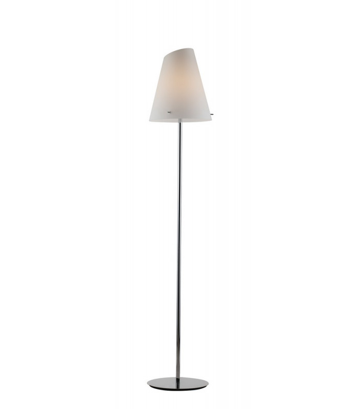 ERMES Floor Lamp with Tapered Shade White black 31x165cm-1