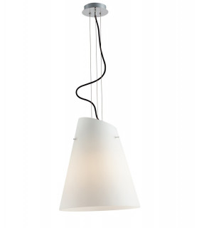 ERMES 3 Light Dome Pendant Ceiling Light White black 35x40cm-1