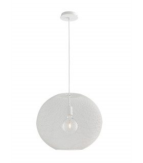 ESEDRA Dome Pendant Ceiling Light White 50x39cm-1