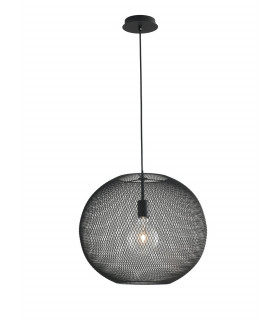 ESEDRA Dome Pendant Ceiling Light Black 50x39cm-1