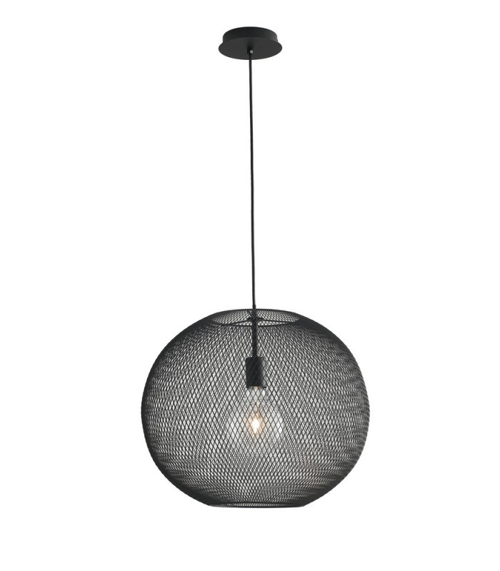 ESEDRA Dome Pendant Ceiling Light Black 50x39cm-1